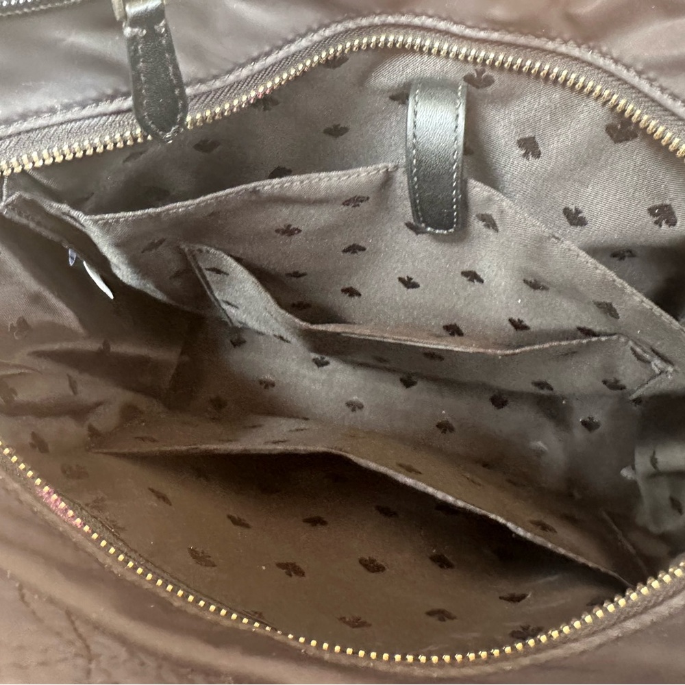 Kate Spade Quilted Nylon Black Tote - Picture 3 of 5